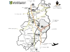 Landkreis Karte transparent