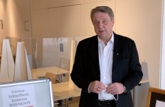 Videoclip Bürgemeister mit Antworten auf das Corona-Testzentrum